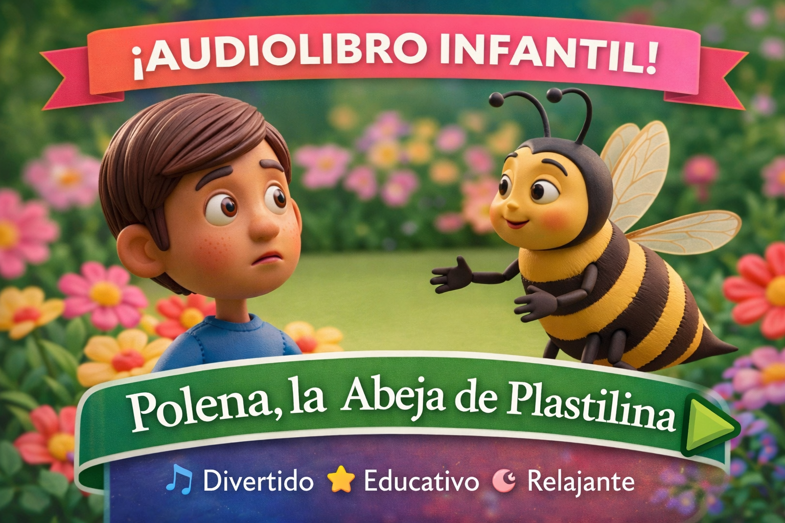 AUDIOLIBRO INFANTIL "POLENA,LA ABEJA DE PLASTILINA"